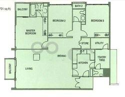 Meralodge (D23), Condominium #601450981